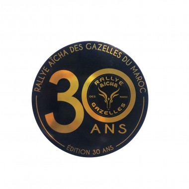 STICKER 30 ANS RALLYE AÏCHA DES GAZELLES DU MAROC