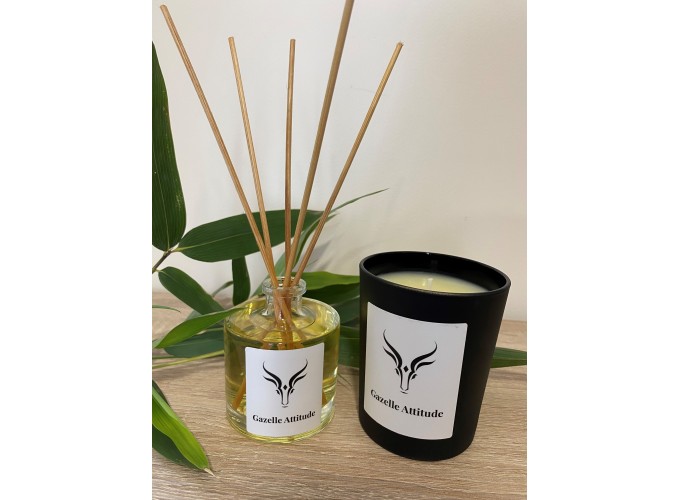 LOT BOUGIE + DIFFUSEUR GAZELLE ATTITUDE LOT BOUGIE + DIFFUSEUR GAZELLE ATTITUDE