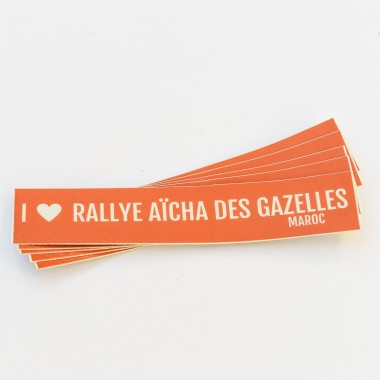 Lot de 10 stickers voiture Rallye Aïcha des Gazelles