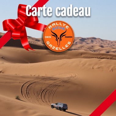 Carte Cadeau Rallye Aïcha des Gazelles