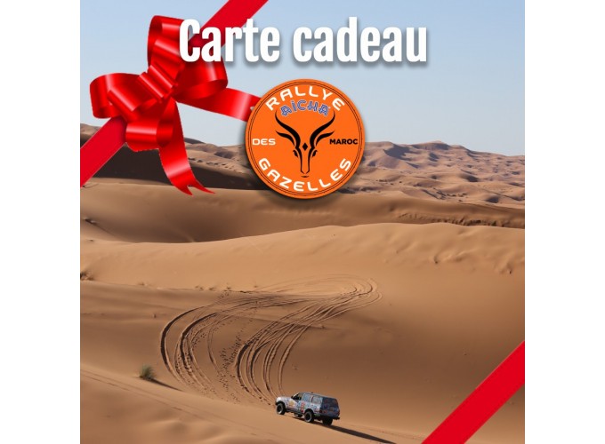 Carte Cadeau Rallye Aïcha des Gazelles