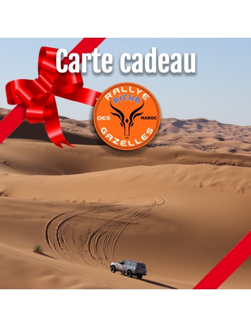 Carte Cadeau Rallye Aïcha des Gazelles