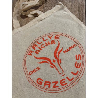 Lot de 10 sacs en coton Rallye Aïcha des Gazelles