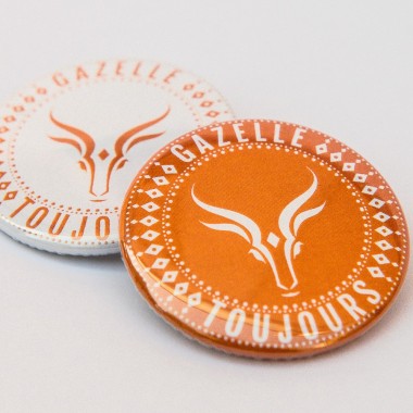 badge épingle Gazelle Toujours