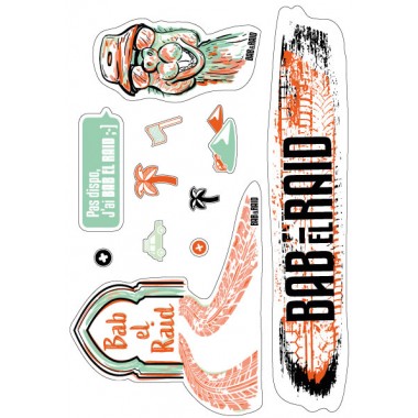 Planche stickers x2 BAB EL...