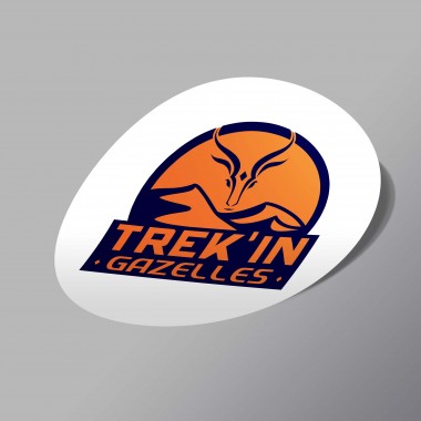 STICKER ROND TREK'IN GAZELLES