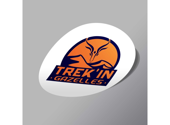 STICKER ROND TREK'IN GAZELLES