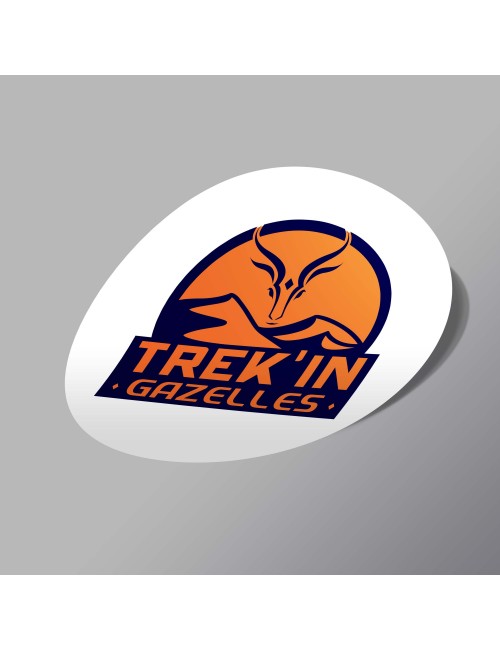 STICKER ROND TREK'IN GAZELLES