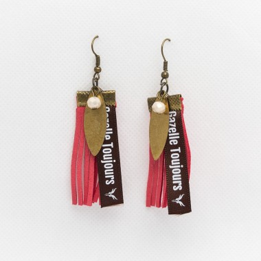 Boucles d'oreilles Suedine