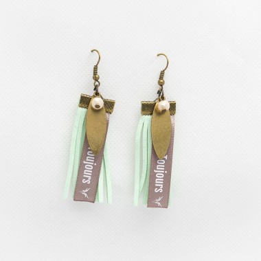 Boucles d'oreilles Suedine